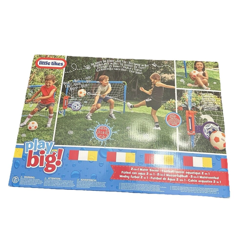 *NWT*Little Tikes 2-in-1 Soccer and Basketball Set - Blue and Red